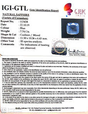 7.74/CT Natural Blue Sapphire with Govt Lab Certificate-BLUSA9U